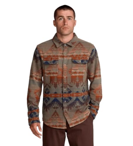 Amazon.com: RVCA Men's Dayshift Blanket Flannel Long Sleeve, Multi