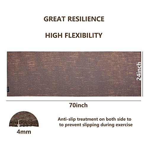 Foiller Premium Natural Jute Yoga Mat. Organic & Eco Friendly. Non Slip - Standard Size (71" X 24" X 5Mm) For Women And Men, Workout Mat For Yoga, Pilates And Floor Exercises #TOP5