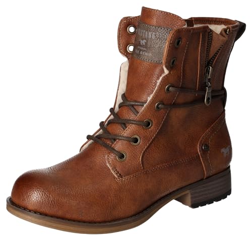 Preisvergleich Produktbild MUSTANG Damen Stiefelette, Cognac, 39 EU