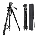 dslr kamera als webcam 【kamera stativ Verstellbarkeit】Die Arbeitshöhe kann in tripod wenigen Sekunden von 62cm auf 130cm eingestellt werden. Beim Max Arbeitshöhe können Sie die Schönheit leicht aufnehmen, ohne sich zu bücken. mit Mittelsäule kann das stativ kamera bis zu 172cm verlängern,sehr stabil und flexible.
