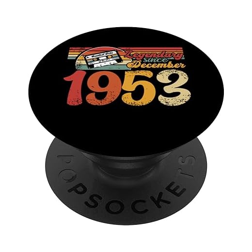 70 cumpleaños fiesta 70 cumpleaños nacido en 1953 diciembre PopSockets PopGrip Intercambiable