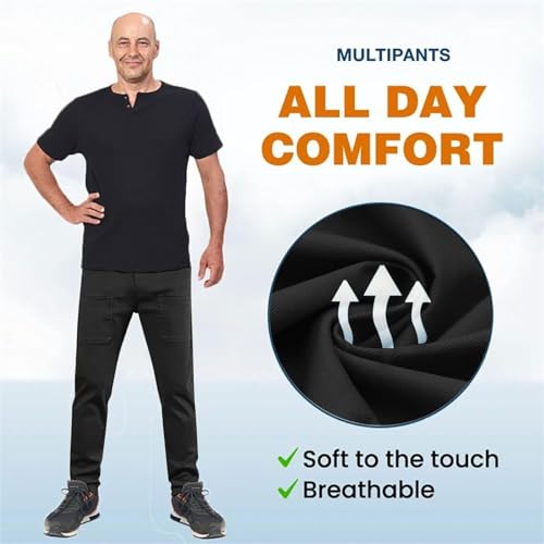 Sirmale Cargo Pants, Sirmale Multipants - High Stretch Multi-Pocket Cargo Pants, Men Comfy Multi Pants3