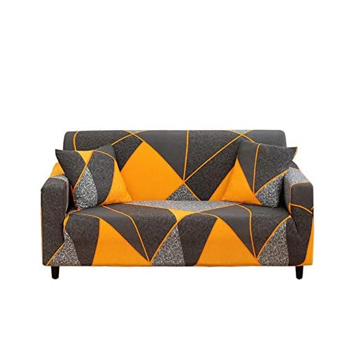 HOTNIU elastiskt fåtöljöverdrag stretch sofföverdrag fåtöljstrumpa soffskydd soffa överdrag för soffa fåtöljer i olika storlekar och färger (4 säten, mönster JHPK)