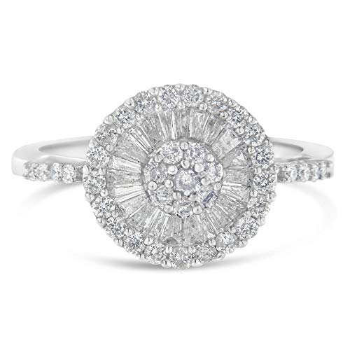 10KT White Gold Diamond Cocktail Ring (1 cttw, H-I Color, SI2-I1 Clarity)