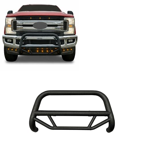 Image of Black Horse Max T Bull Bar Textured Black Compatible with 2017-2023 Ford F-250 SD|2017-2023 F-350 SD|17-23 F-450 Super Duty|17-23 Ford F-550 Super Duty-MBT-MF103