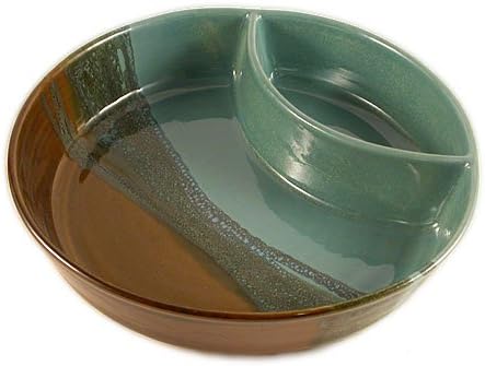 Clay in Motion Chip and Dip Serving Plate
