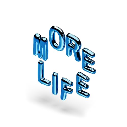 Official More Life Metallic Blue Birthday Balloons by Drake - Image 2