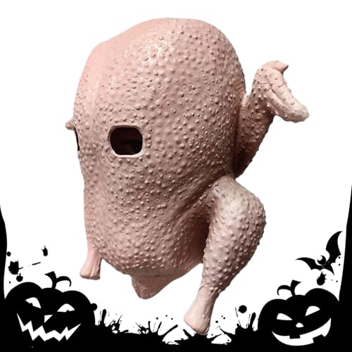 Genérico Máscara de Halloween para a cabeça, máscara de látex para disfarce de Halloween, cosplay festivo realista respirável para máscaras de festas teatro