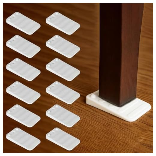 12PCS Furniture Pads Wedge Leveling – Chair Pads Leveler for Floors, Triangle Support Pads Chair Sliders for Home or Office, White