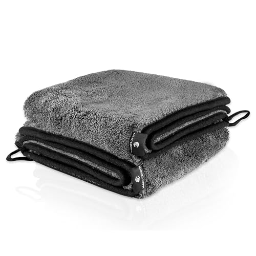 Marc Crouch - Premium 2er Set 1200 GSM Mikrofasertuch zur professionellen Autopflege - Lackschonende Mikrofasertücher Dank extra weichen Fasern - Poliertücher mit extremer Aufnahmekapazität 40x50cm Marc Crouch - Premium 2er Set 1200 GSM Mikrofasertuch zur professionellen Autopflege - Lackschonende Mikrofasertücher Dank extra weichen Fasern - Poliertücher mit extremer Aufnahmekapazität 40x50cm