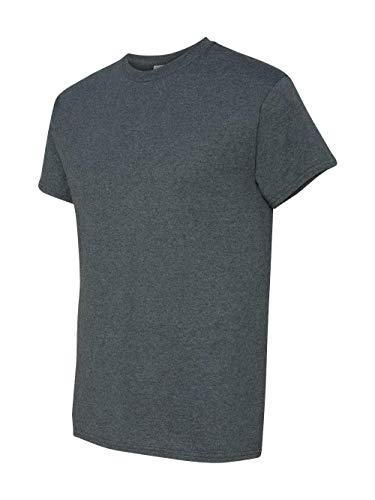T-shirt vierge Gildan 5000 gris foncé résistant au rétrécissement taille M adulte unisexe