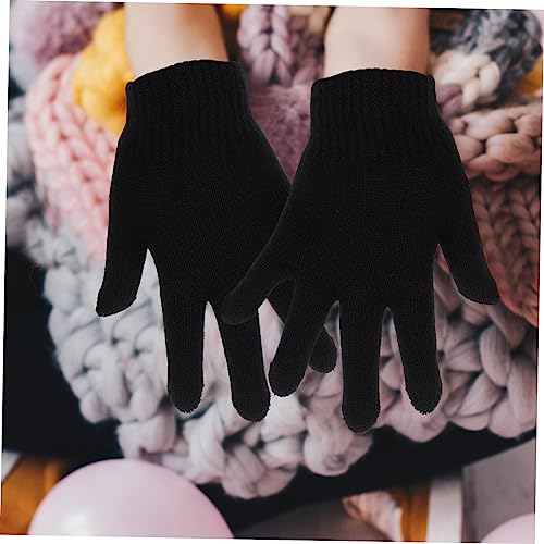 VALICLUD 24Pairs Knitted Gloves Full Finger Thermal Winter Mitts Lightweight Easy to Clean for Boys Outdoor Activities4