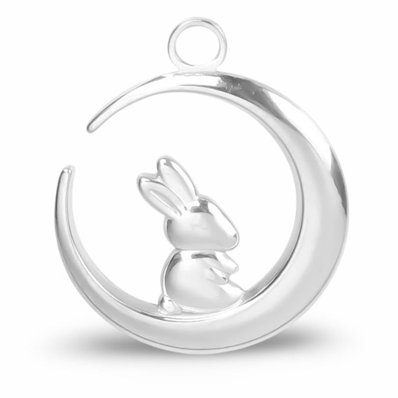 Pendentif croissant de lune en acier inoxydable pour fabrication de bijoux durables