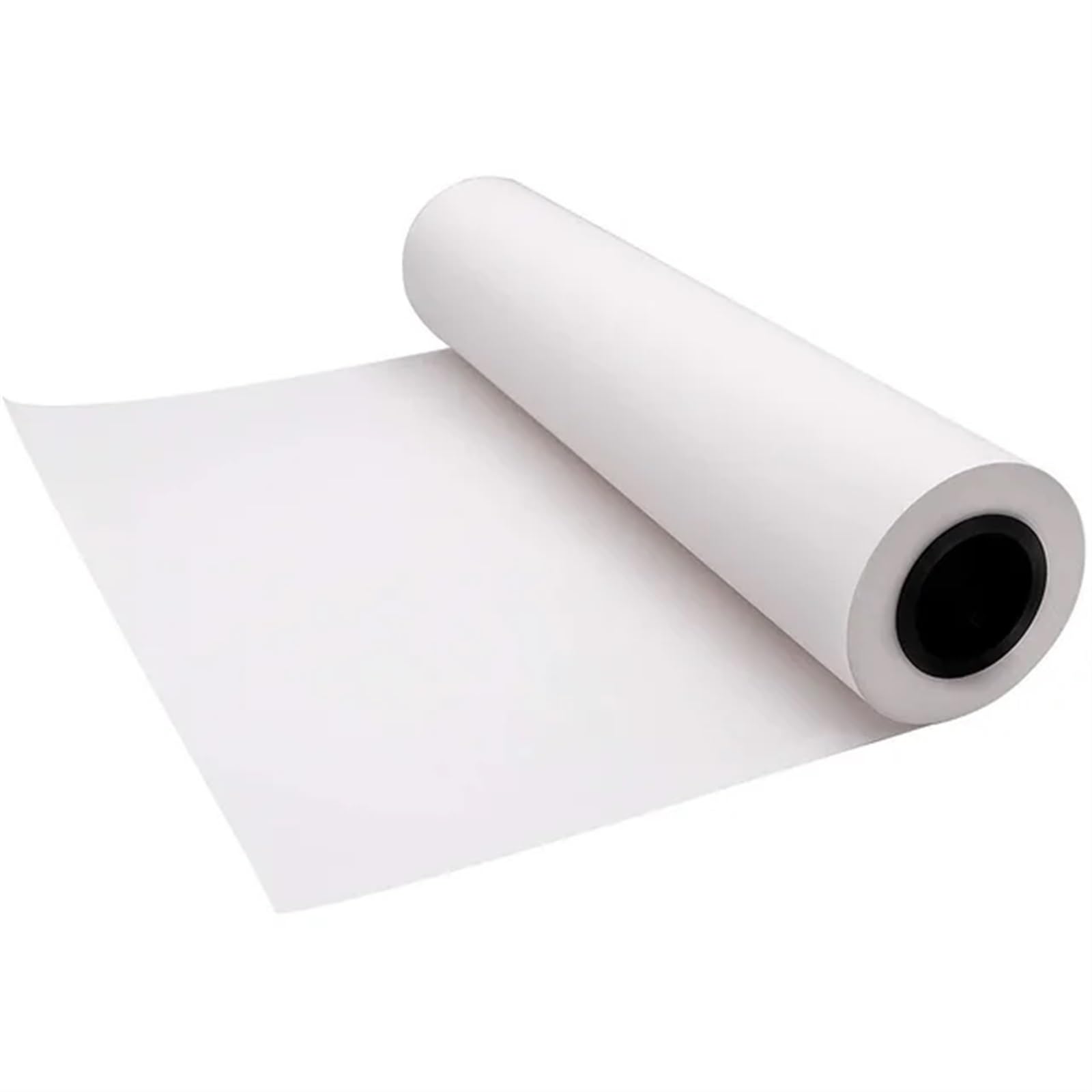Papier Kraft Rouleau de Papier d'emballage Kraft Marron/Blanc, Papier Lisse for Emballage Cadeau(White)