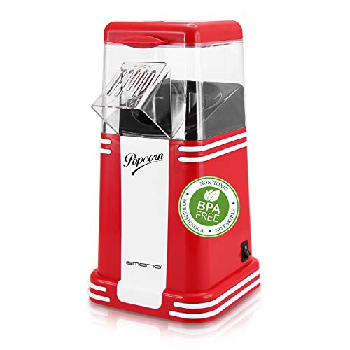 Emerio Popcornmaschine, Popcorn Maker, leckeres Popcorn für Zuhause, schnell und einfach selbst gemacht, 60g Mais pro…