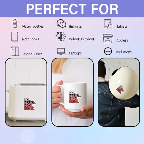 Image of SODAVA [3Pcs, 3 inchx3 inch] Mama Mommy Mom Bruh Sticker, Funny Mom, Mommy Mama Mother's Day Stickers, Waterproof Vinyl Decal, Gifts for Hard Hat, Laptop, Car, Bike, Multiple Occasions