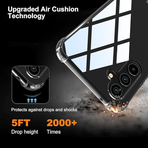 Image of REALCASE Silicone Samsung M15 5G Back Cover Case, Scratch Resistant Protective Crystal Clear Transparent Shock Proof Bumper Back Cover Case for Samsung Galaxy M15 5G