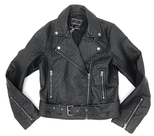 Victoria's Secret Faux Leather Moto Jacket Black (US, Alpha, Small