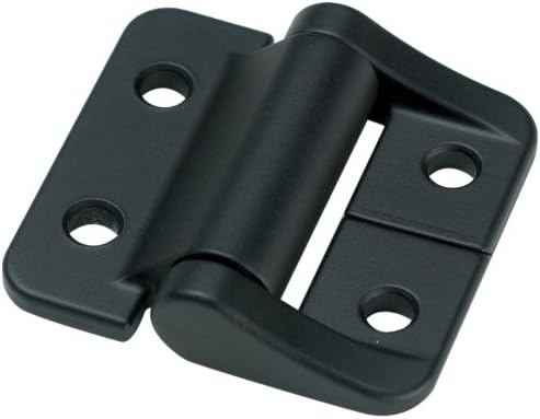 Southco - E6-10-208-50 E6/ST Series Constant Torque Position Control Hinge with Holes, Aluminum Alloy, 1-1/2" Leaf Height, 7.99 in-lbf Symmetric Torque, Black