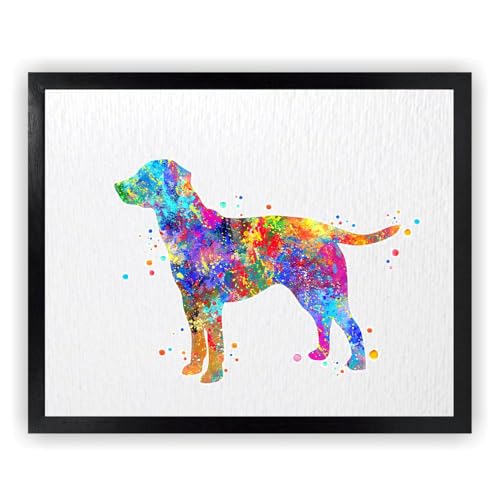 Dignovel Studios 8X10 Unframed Labrador Dog Pet Animal Lover Friend Watercolor Art Print Poster Wall Home Decor N132