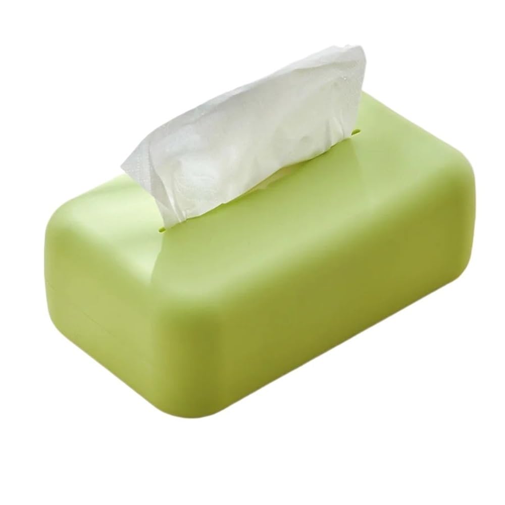 Tissue Case Paper Towel Holder Reusable Wet Kitchen Tissue Dispenser(Green)