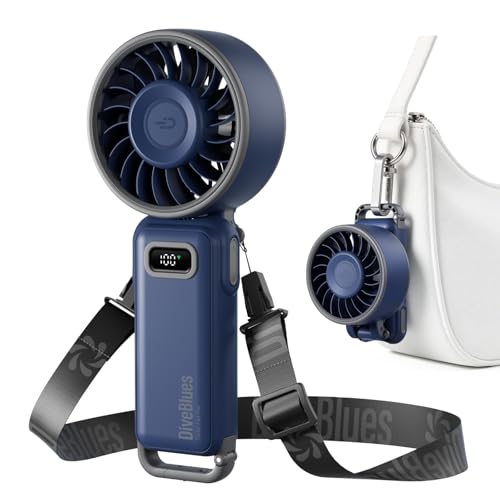 Diveblues 100-Speed Rechargeable Foldable Handheld Turbo Fan from $9.95