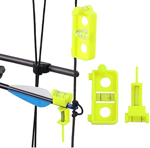 SOPOGER Archery Level Multifunctional Bow Level Tuning Tools for Rest and Sight Tunning, 3D Printing Bow String Bubble Level Bow Leveling Kit for Compound Bows