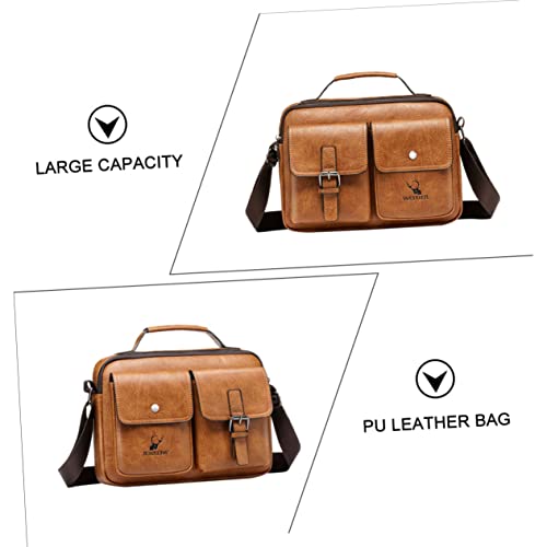 Bolsa De Ombro Transversal Masculina Bolsa Transversal Couro Bolsa De Ombro Masculina Vintage Bolsa