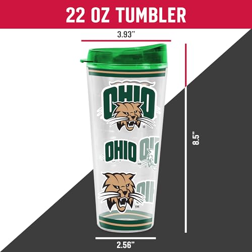 Image of Rico Industries NCAA College Double Wall Mayhem 16oz Or 20oz Tritan Tumbler W Lid