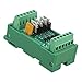 4 Channel PLC DC Control Module with NPN Output, 12V/24VDC High Power MOSFET Driver Board, Optocoupler Isolated Industrial for Relay Interface for Automation, DIN Rail Mount