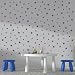 Wall Decals Dark Blue Stars For Kids Room, 3-4-5centimeter Mix 112 Pcs, Easy To Peel Easy To Stick, Safe On Walls And Paint, Vinyl Decor By Bugybagy. (Matte Dark Blue)