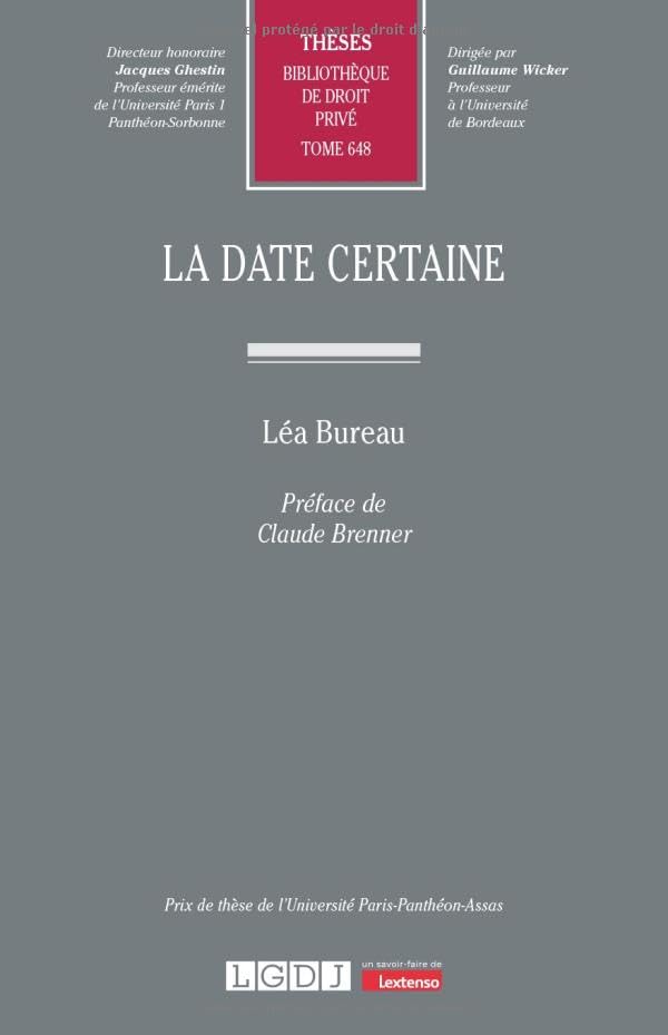 La date certaine (648)