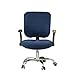 C/N Housse de Chaise de Bureau Extensible Housse Chaise d'ordinateur pivotante Housse pour siège de Chaise de Bureau Rotation Housse de Fauteuil de Bureau Bleu foncé