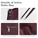 befen Genuine Leather Women's Cross-body Bags Phone Bag Small Shoulder Bag for Women Red Handbag for Women Daily Use - Image 5