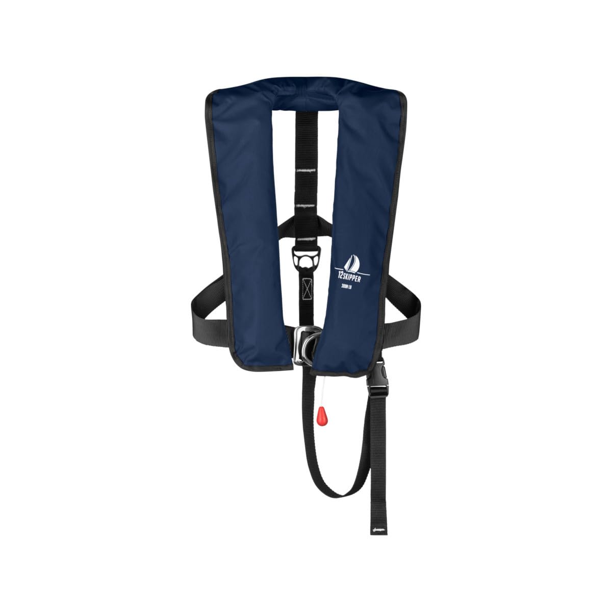 Set di 2 12skipper giubbotti di salvataggio automatici 300N ISO UML con imbragatura incl. 2 kit di manutenzione, blu navy