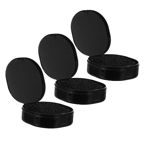 VICASKY Efficient Makeup Brush Cleaning Set of 3 Brush Cleaning Sponges Holder Case