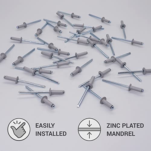 Rivets aveugles peints 4,0 x 12 mm aluminium mandrin acier