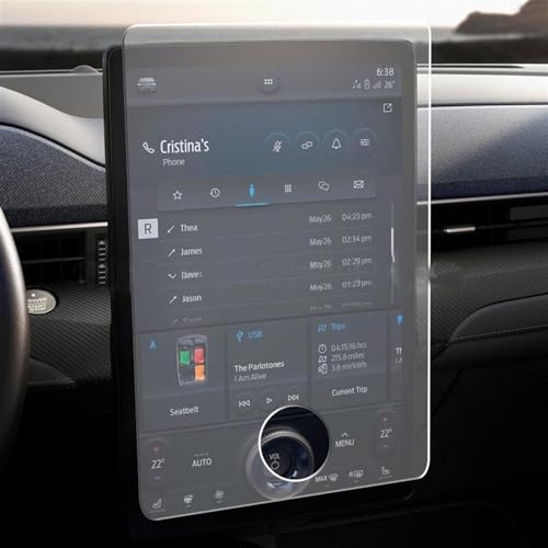 Autoradio GPS protection écran verre trempé 15,5" pour accessoires intérieurs Mach-E 2021