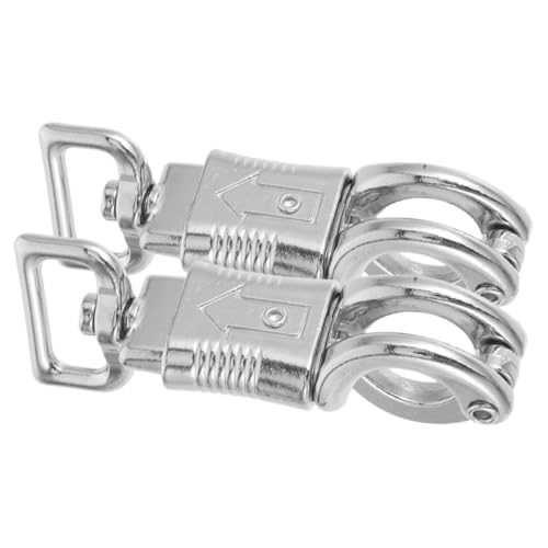 BESPORTBLE Gancho para Equipo Ecuestre de Metal Resistente, Gancho de Resorte Cierre de Liberación Rápida, Tamaño Compacto y Ligero, Adecuado para Deportes Ecuestres al Aire Libre, 2 Piezas