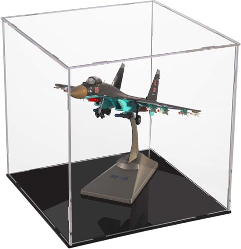 Image of Clear Acrylic Display Case - 9x9x9 Inch (23x23x23 cm) Premium Collectibles Box | Alternative to Glass Display Case | Ideal for Action Figures, Home Decor, Toys & More
