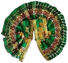 Bhakti Minds Ladoo Gopal Poshak | Krishna God Dress | Bhagwaan Ki Poshaak | Dev Vastra - (Set of 6) - for Size 1 (Small/Medium Size) Laddu Gopal Idols Multicolour-004