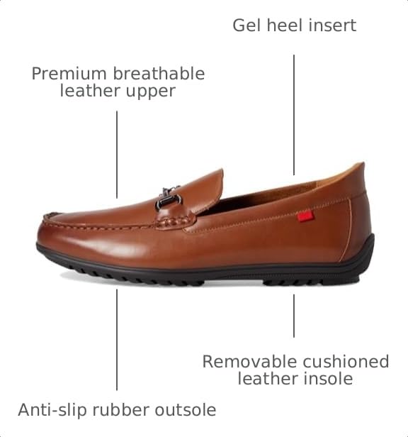 Image of Marc Joseph New York Men's Casual Hands Free Slip on Buckle Loafers