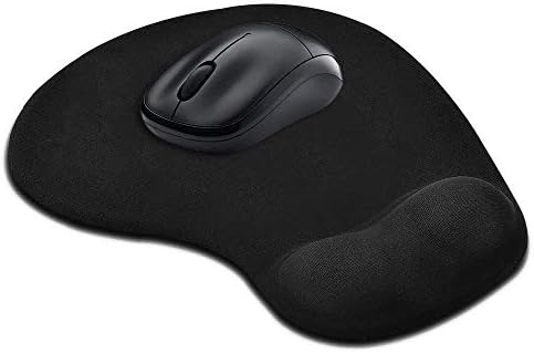 Ganix 3D Ergonomically Designed Non-Slip Gaming Mouse Foam Pad with Gel Wrist Rest Support (Black or Blue)