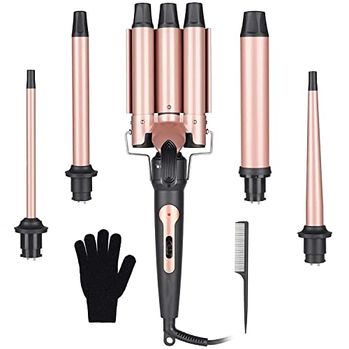 CHONIC Portaoggetti Da Parete In Legno Per Accessori Capelli - Supporto Per Arricciacapelli, Piastre E Asciugacapelli, Con Frasi Hello Gorgeous, Stile Fattoria, Nero