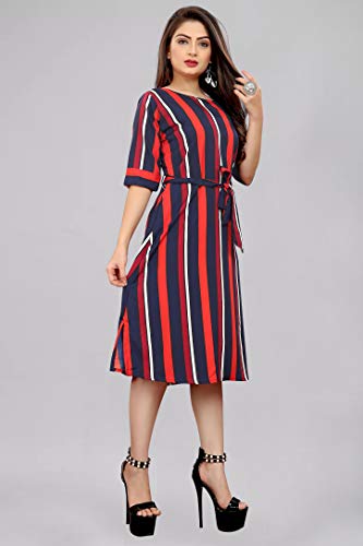 Image of AA Creation Women's Fit And Flare Knee Length Dress