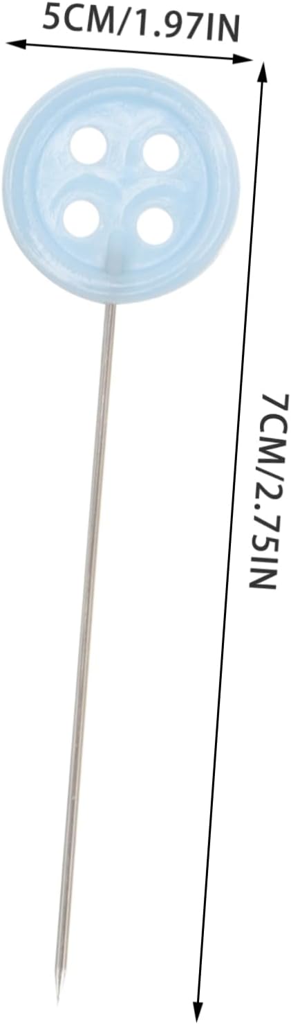 DOITOOL 100pcs Sewing Pins Flat Head Straight Clothing Accessories Needles Pin Backs for Crafting Quilting Dressmaking