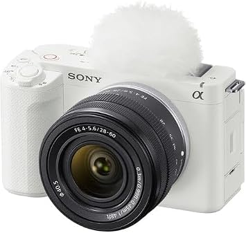 Sony ZV-E1 Mirrorless Vlog Camera (White) with 28-60mm Lens with Pixel Advance Accessories and Travel Bundle