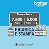 Brother DCPT583DW Multifunzione inkjet Tankbenefit | Fino a 16 ipm | Duplex in stampa | Display LCD | Cassetto da 150 fogli | WiFi e USB | Inchiostri inbox da 7.500 pag Nero e 5.000 pag Colori