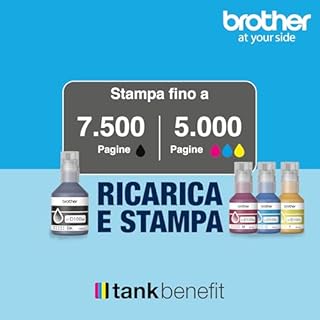 Brother DCPT583DW Multifunzione inkjet Tankbenefit | Fino a 16 ipm | Duplex in stampa | Display LCD | Cassetto da 150 fogli | WiFi e USB | Inchiostri inbox da 7.500 pag Nero e 5.000 pag Colori
