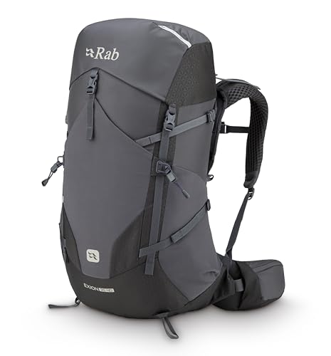Rab Women's Exion ND Backpack - Comfortable Daypack for Hiking, Trekking, & Backpacking - Anthracite/Graphene - 35-Liter (Back Length - Small/Medium)